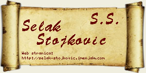 Selak Stojković vizit kartica